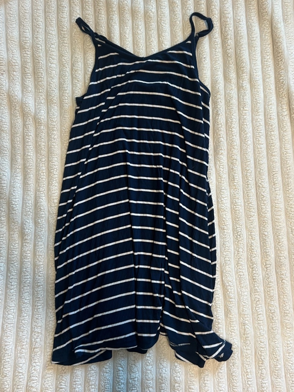 Mossimo Supply Co. Navy and White Striped Tank Dress